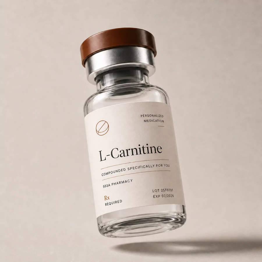 L-Carnitine vial, compounded prescription injection