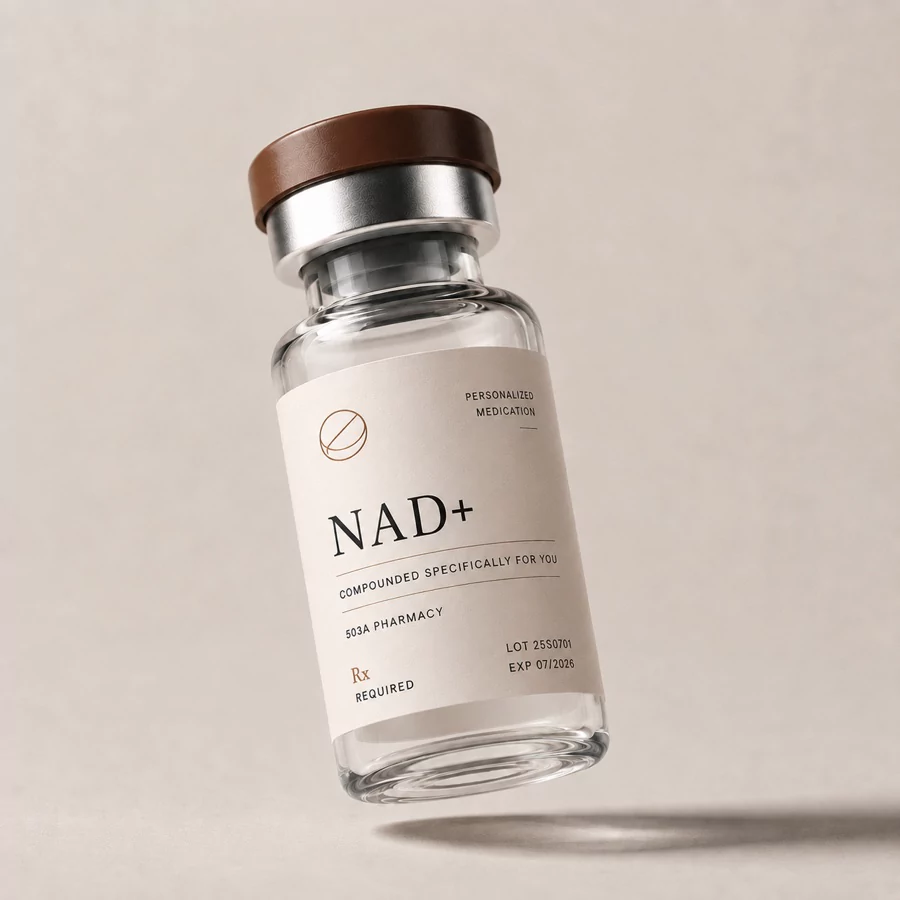 NAD+ vial, compounded prescription injection