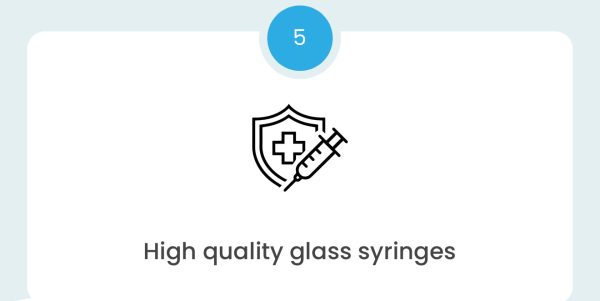 High quality glass syringes
